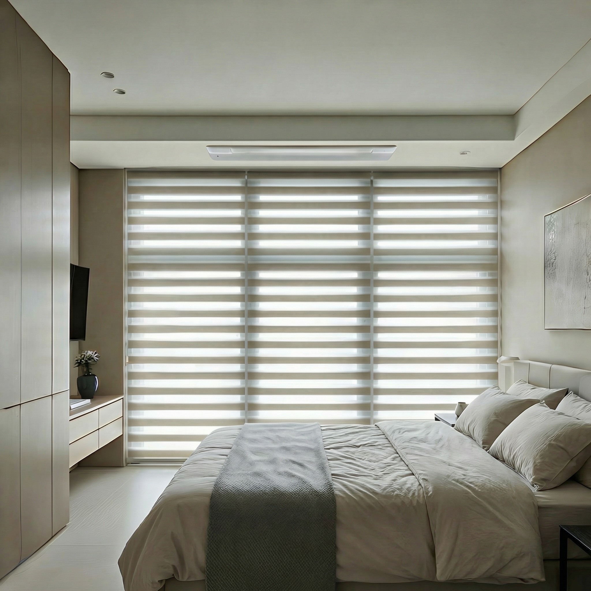 Korean combi and roller blinds installed in Singapore home
