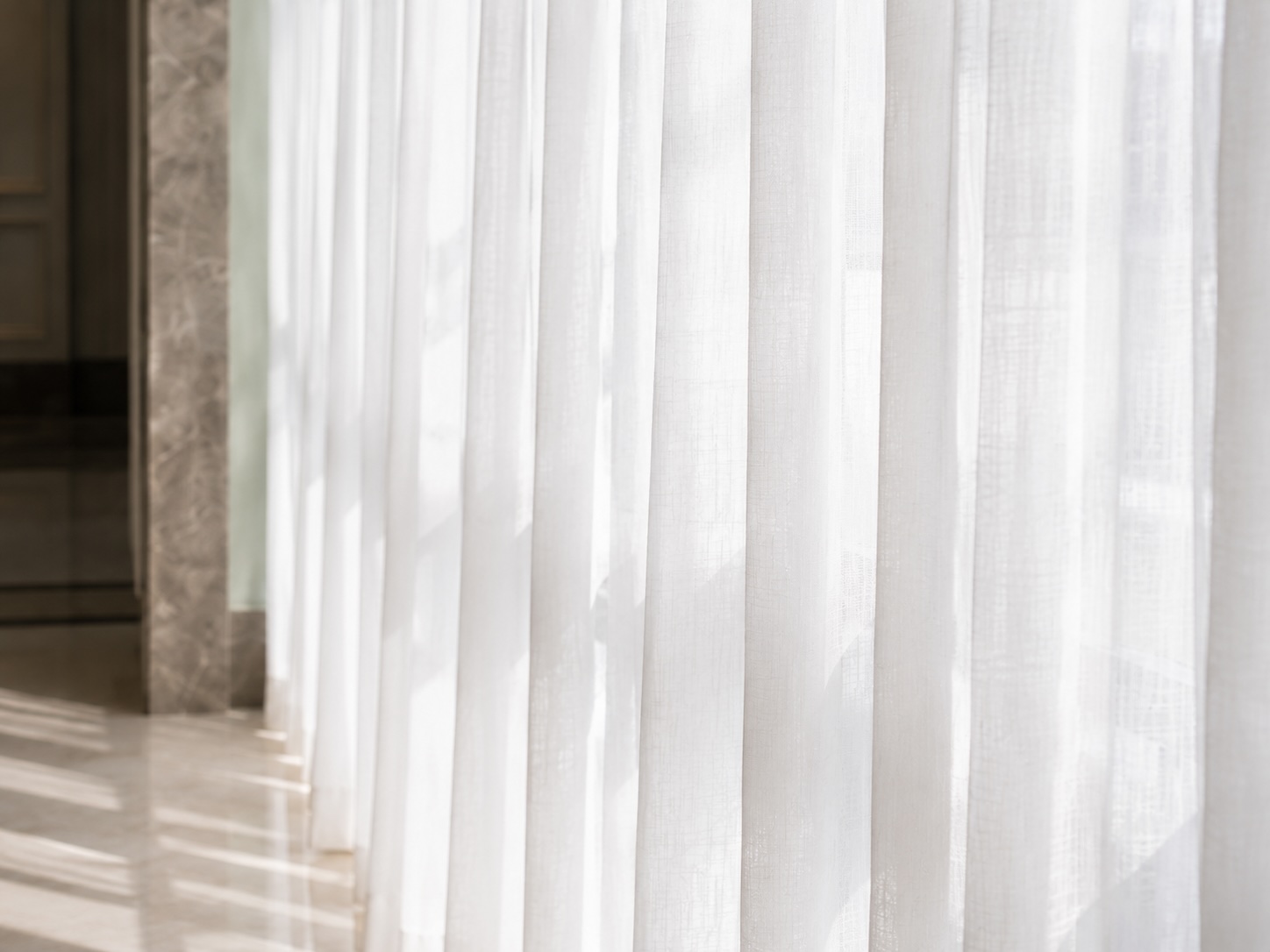 Day curtains in a modern Singapore living room