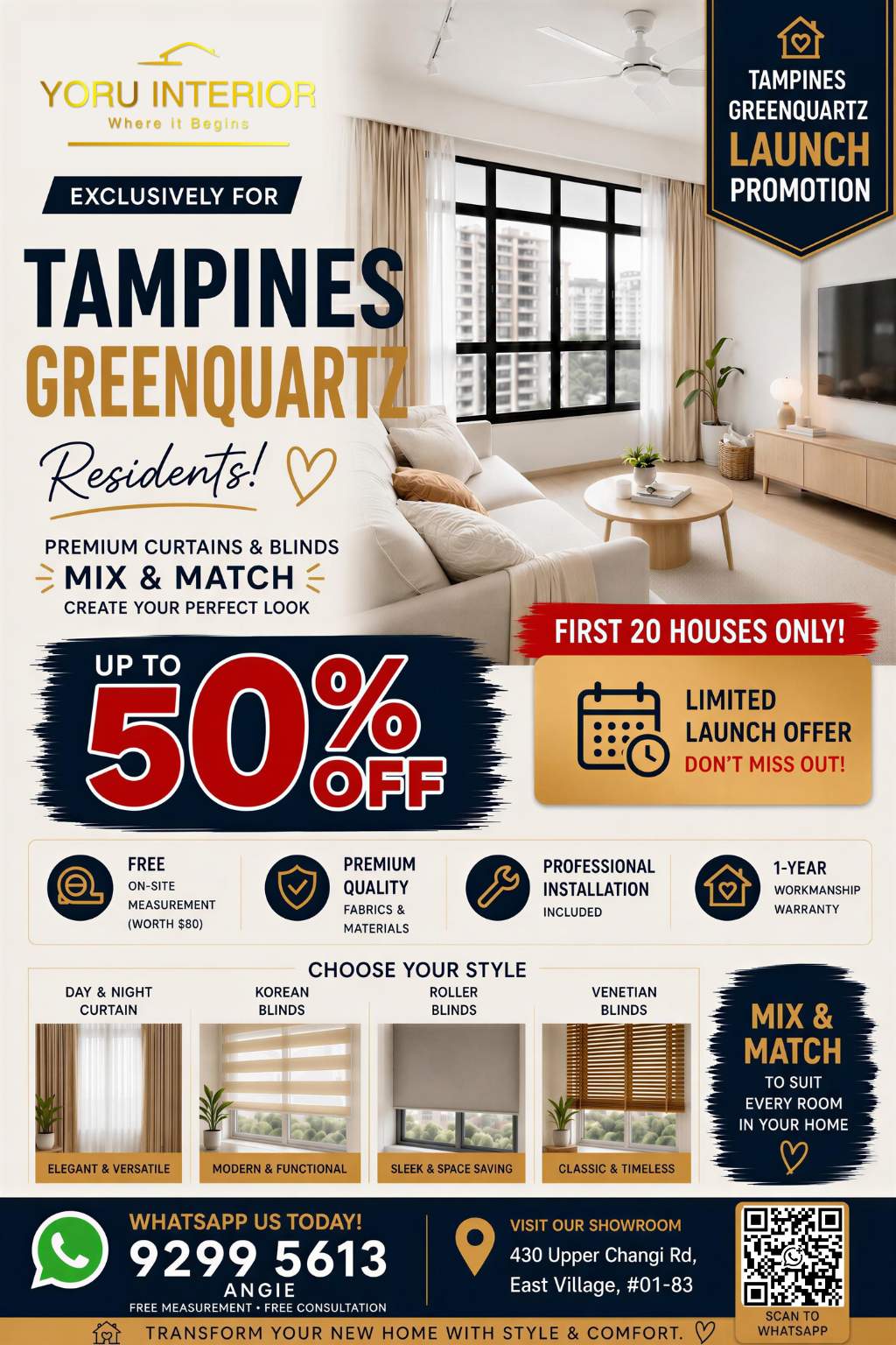 Tampines GreenQuartz launch promotion poster